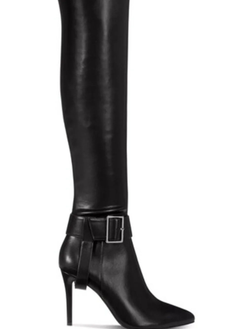 AMINAH ABDUL JILLIL NEW IN BOX Black Over-the-Knee Stiletto Boots
